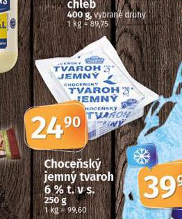 CHOCESK JEMN TVAROH