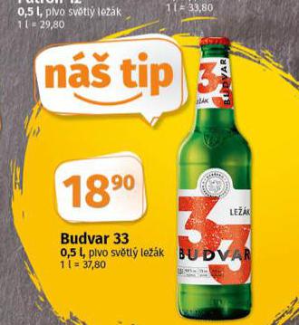 PIVO BUDVAR 33
