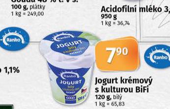JOGURT KRMOV S KULTUROU BIFI