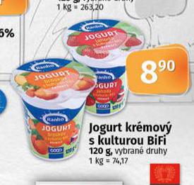 JOGURT KRMOV S KULTUROU BIFI
