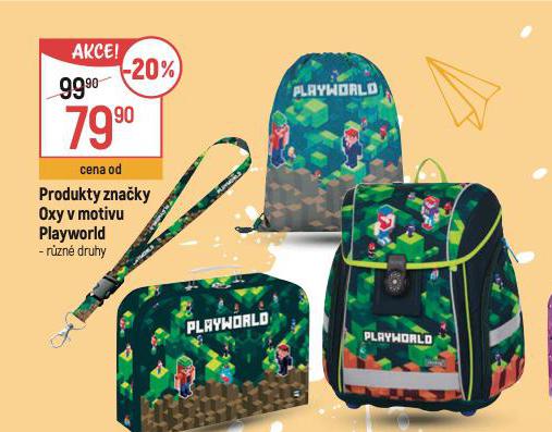 PRODUKTY ZNAKY OXY V MOTIVU PLAYWORLD