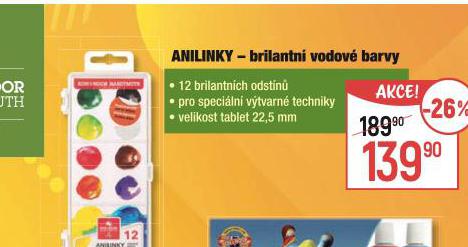 ANILINKY BRILANTN VODOV BARVY