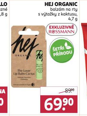 HEJ ORGANIC BALZM NA RTY
