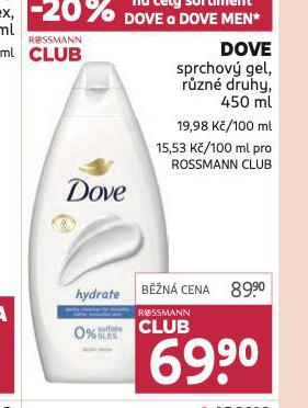 DOVE SPRCHOV GEL