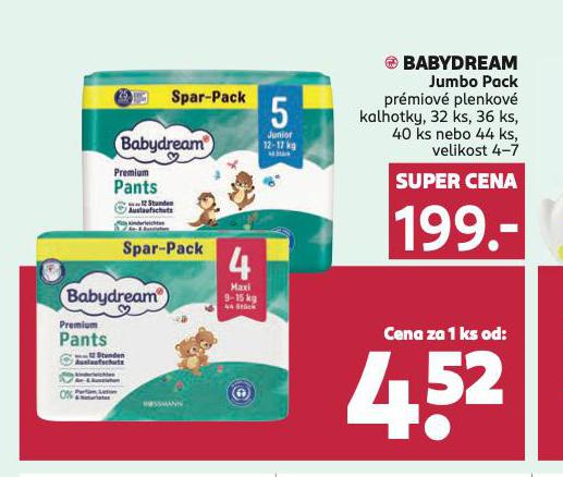 BABYDREAM JUMBO PACK PLENKY