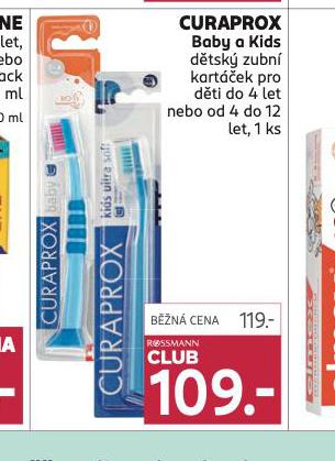 CURAPROX BABY A KIDS DTSK ZUBN KARTEK
