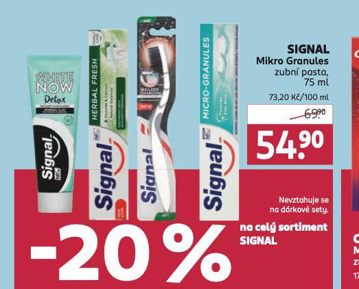 SIGNAL MIKRO GRANULES ZUBN PASTA