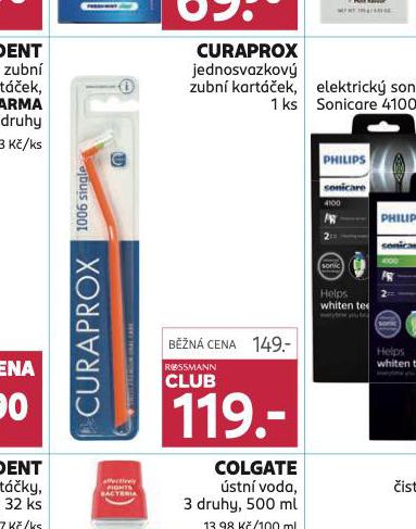 CURAPROX JEDNOSVAZKOV ZUBN KARTEK