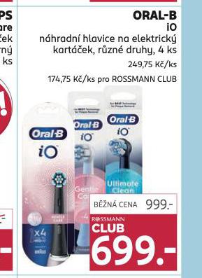 ORAL-B NHRADN HLAVICE NA ELEKTRICK KARTEK