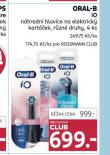 ORAL-B NÁHRADNÍ HLAVICE NA ELEKTRICKÝ KARTÁČEK