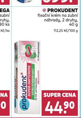 PROKUDENT FIXAN KRM NA ZUBN NHRADY