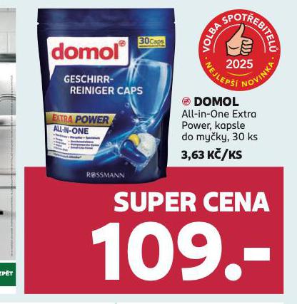 DOMOL ALL-IN-ONE EXTRA POWER KAPSLE DO MYKY