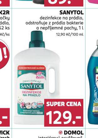 SANYTOL DEZINFEKCE NA PRDLO
