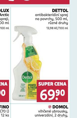 DETTOL ANTIBAKTERILN SPREJ NA POVRCHY