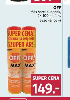 OFF MAX SPREJ DUOPACK