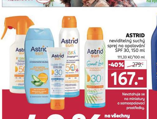 ASTRID SUN NEVIDITELN SUCH SPREJ NA OPALOVN