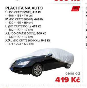 PLACHTA NA AUTO S
