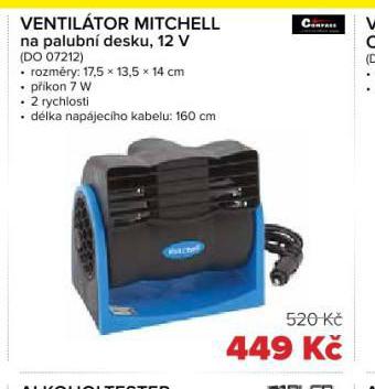VENTILZOR MITCHELL NA PALUBN DESKU