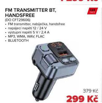 FM TRASMITTER BT, HANDSFREE