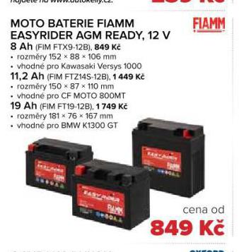 MOTOR BATERIE 11,2 Ah