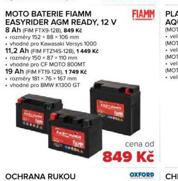 MOTOBATERIE 19 Ah