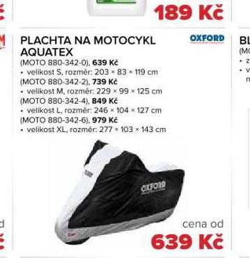 PLACHTA NA MOTOCYKL L