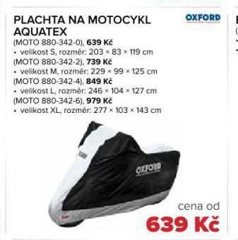PLACHTA NA MOTOCYKL XL