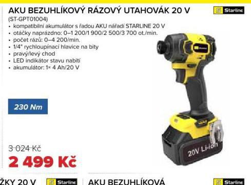 AKU BEZUHLKAT RZOV UTAHOVK 20 V