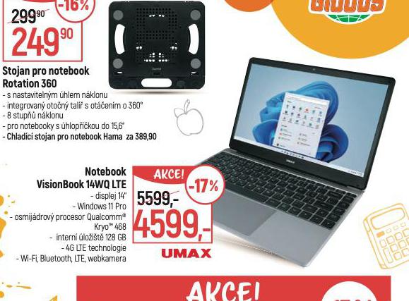 NOTEBOOK VISIONBOOK 14WQ LTE