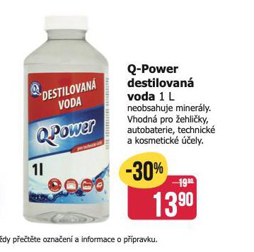 Q POWER DESTILOVAN VODA