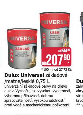 DULUX UNIVERSAL