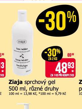 ZIAJA SPRCHOV GEL