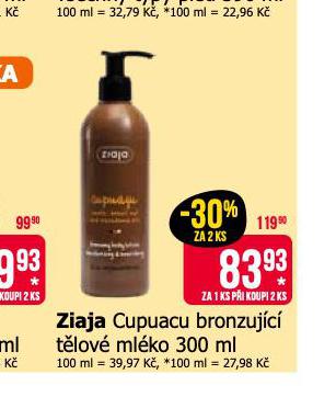ZIAJA CUPUACU BRONZUJC TLOV MLKO