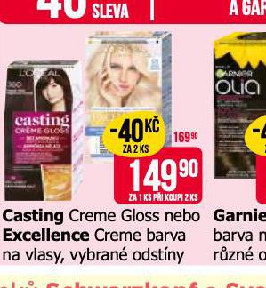 CASTING CREME GLOSS, EXCELLENCE CREME BARVA NA VLASY