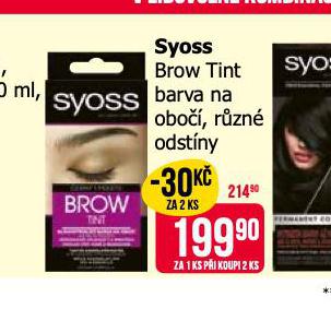 SYOSS BROW TINT BARVA NA OBO