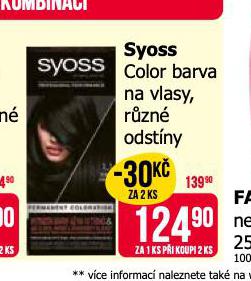 SYOSS COLOR BARVA NA VLASY