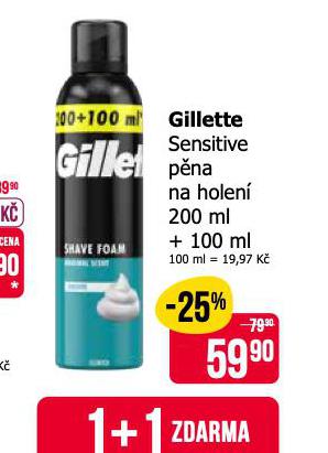 GILLETTE SENSITIVE PNA NA HOLEN