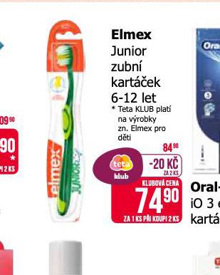 ELMEX JUNIOR ZUBN KARTEK