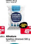 ALLNATURE KYSELINA CITRONOV