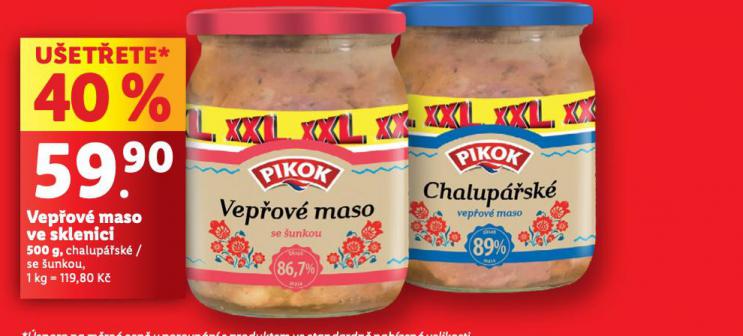 VEPOV MASO VE SKLENICI