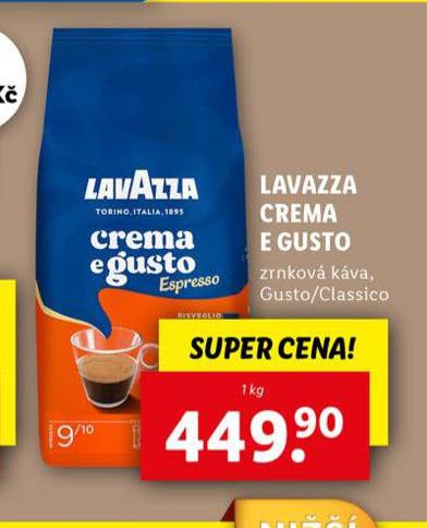 LAVAZA CREMA E GUSTO ZRNKOV KVA