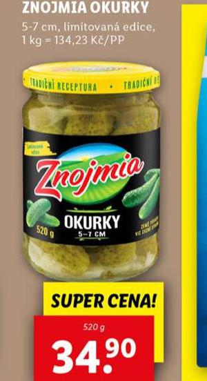ZNOJMIA OKURKY