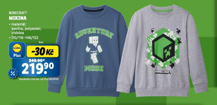 MIKINA MINECRAFT
