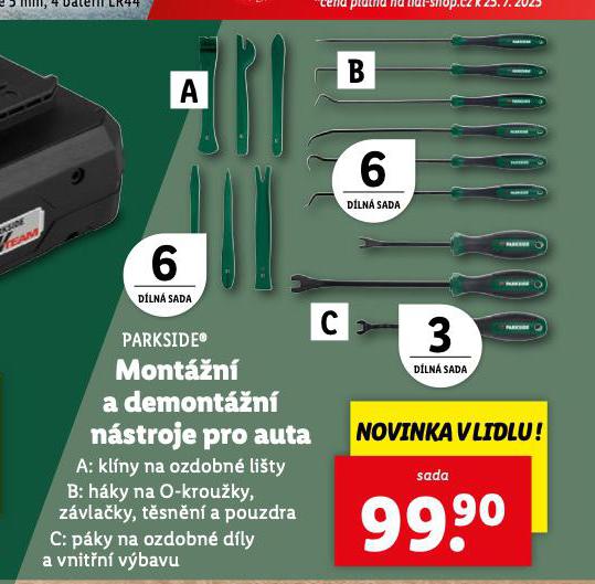 MONTN A DEMONTN NSTROJE PRO AUTA