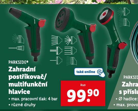 ZAHRADN POSTIKOVAE / MULTIFUNKN HLAVICE