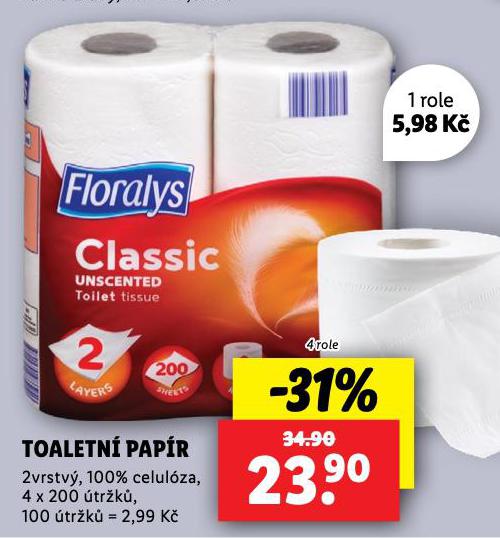 FLORALYS TOALETN PAPR