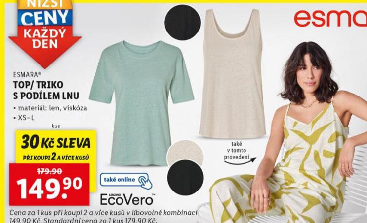 TOP / TRIKO S PODLEM LNU