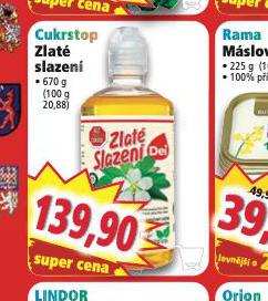 CUKRSTOP ZLAT SLAZEN
