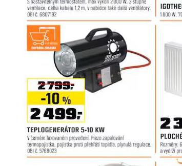 TEPLOGENERTOR 5-10 KW