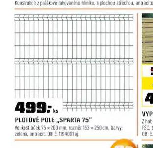 PLOTOV POLE SPARTA 75